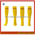 Yellow Striped Fashion Wholesale Football Socks/ Custom Made 2014 World Cup Socks LUCAS-05